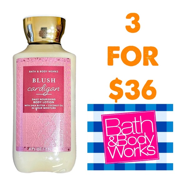 Bath & Body Works Bath & Body New Bath Body Works Blush Cardigan 8 Fl Oz Daily Nourishing